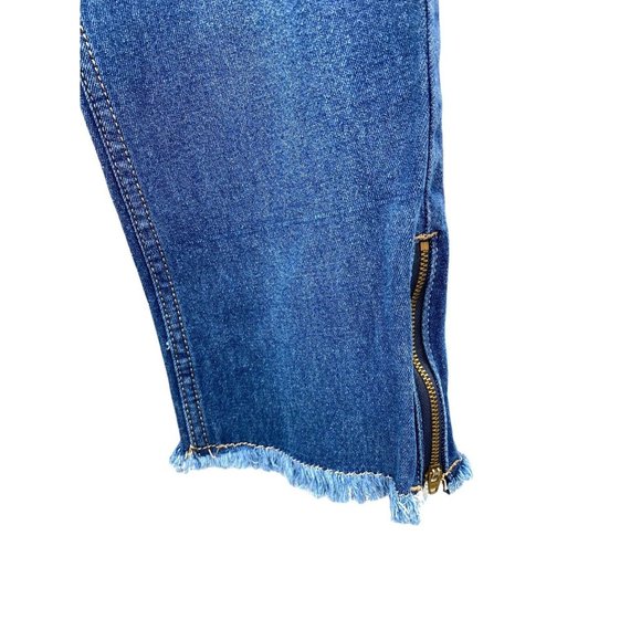 The Roadster Life Co Womens Size 32 Cropped Zipper Ankle High Waist‎ Distressed - Picture 2 of 7